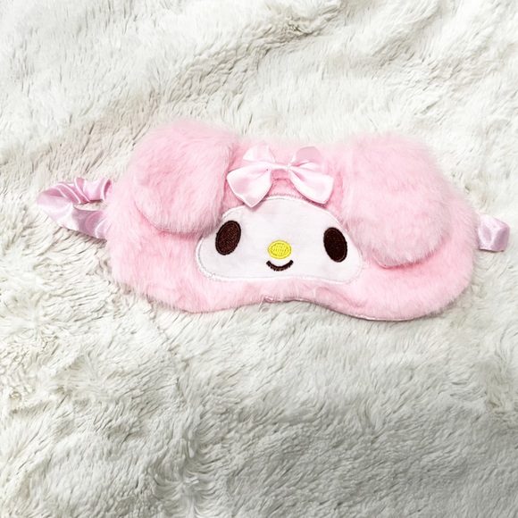 My Melody Pink Fluffy Sleep Mask - Picture 2 of 3